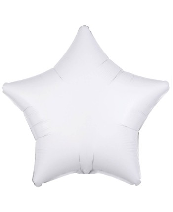 GLOBO DE HELIO ESTRELLA BLANCA METALIZADA GLOBO DE HELIO ESTRELLA BLANCA METALIZADA