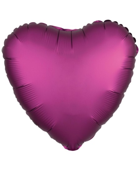 GLOOBO DE HELIO CORAZON FUCSIA SATIN