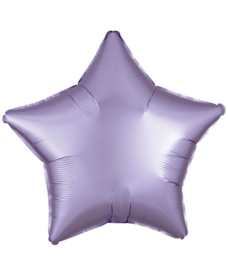 GLOBO DE HELIO ESTRELLA LILA SATIN