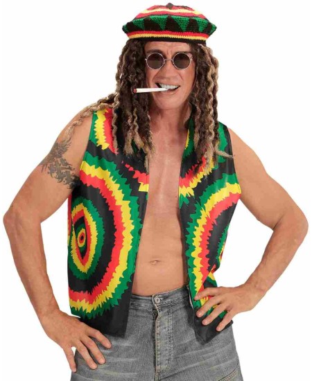 PELUCA RASTAS CASTÑA RUBIA