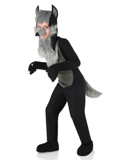 DISFRAZ DE LOBO NEGRO INFANTIL