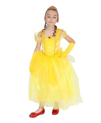 DISFRAZ DE PRINCESA AMARILLA PARA NIÑA