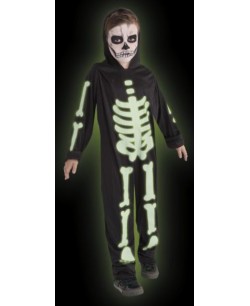 DISFRAZ DE ESQUELETO GLOW IN THE DARK PARA NIÑO 2