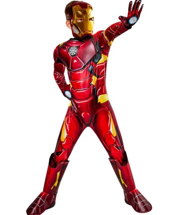 DISFRAZ DE IRON MAN PREMIUM DETALLES IRISADOS PARA NIÑO