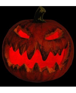 CALABAZA NARANJA LUZ PARPADEANTE ROJA 2