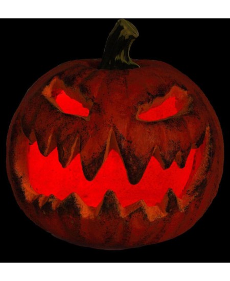 CALABAZA NARANJA LUZ PARPADEANTE ROJA