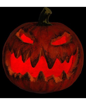 CALABAZA NARANJA LUZ PARPADEANTE ROJA
