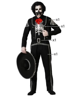 DISFRAZ DE ESQUELETO MEJICANO PARA HOMBRE