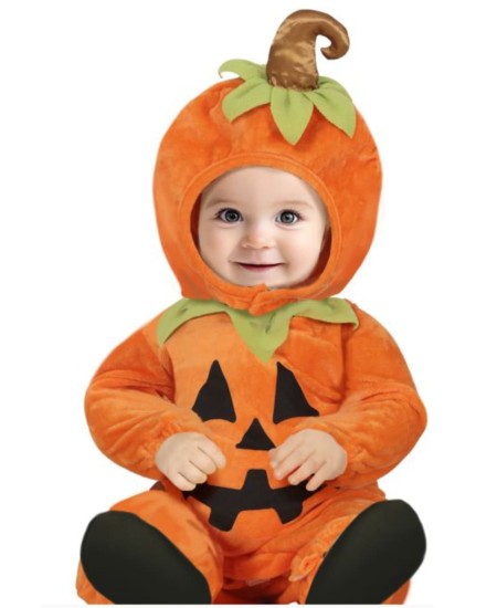 DISFRAZ DE CALABAZA PARA BEBE
