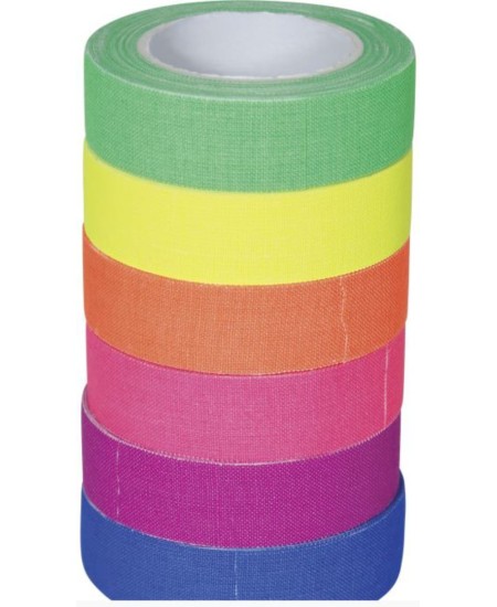 ROLLOS DE CINTAS COLORES 6 UNIDADES