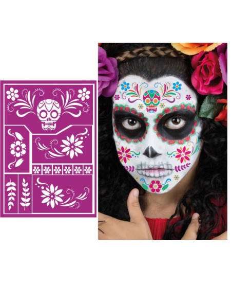 PLANTILLA MAQUILLAJE CATRINA