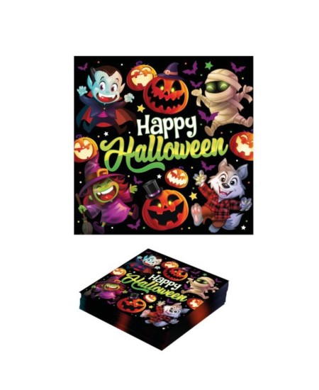 SERVILLETAS HALLOWEEN INFANTILES MONSTRUITOS