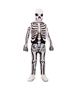 DISFRAZ DE ESQUELETO BLANCO PARA NIÑO