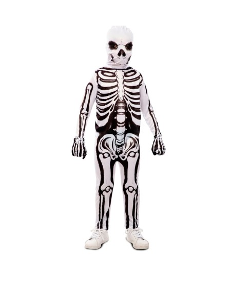 DISFRAZ DE ESQUELETO BLANCO PARA NIÑO