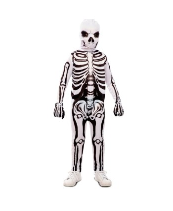 DISFRAZ DE ESQUELETO BLANCO PARA NIÑO