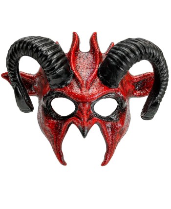 ANTIFAZ DEMONIO PICO CON CUERNOS