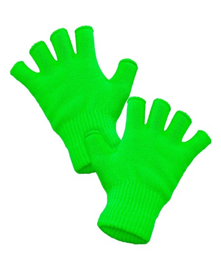 GUANTES SIN DEDOS VERDES