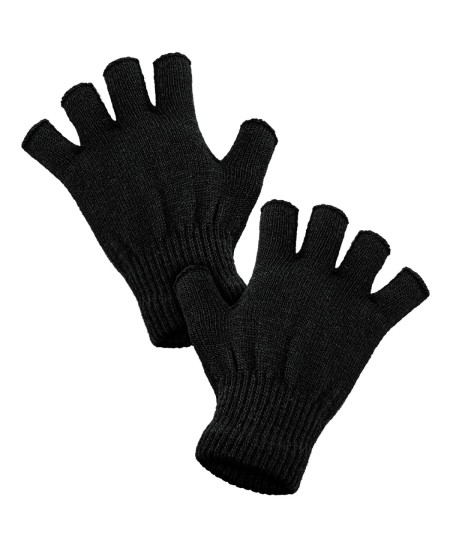 GUANTES SIN DEDOS NEGROS