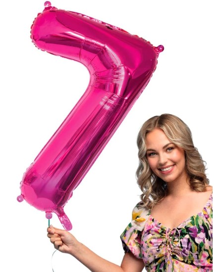 GLOBO DE HELIO NUMERO 7 FUCSIA