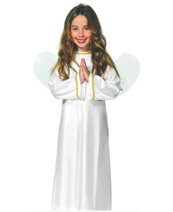 DISFRAZ DE ANGEL INFANTIL BLANCO CON ALAS