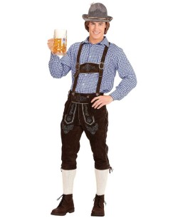 CAMISA CUADROS AZUL Y BLANCA PARA HOMBRE 2