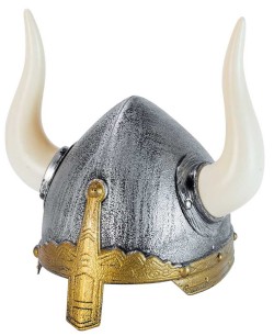 CASCO VIKINGO INFANTIL GRIS