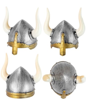 CASCO VIKINGO INFANTIL GRIS