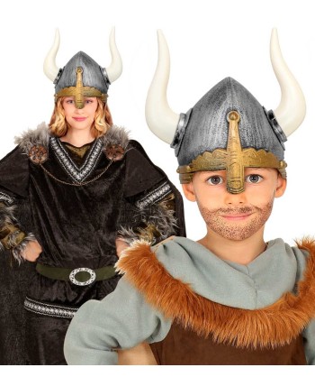 CASCO VIKINGO INFANTIL GRIS