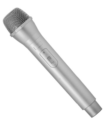 MICROFONO PLATEADO AÑOS 70