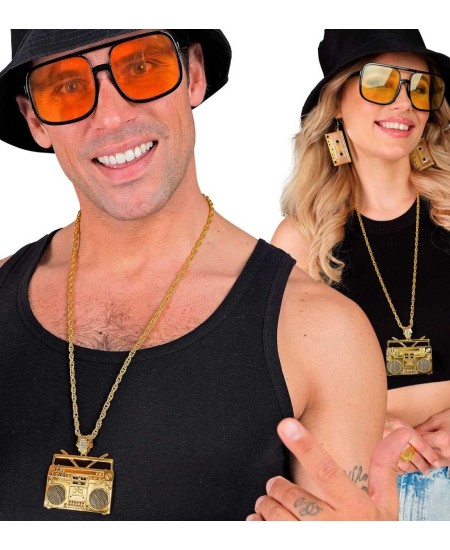 COLLAR RADIO DORADO RAPERO