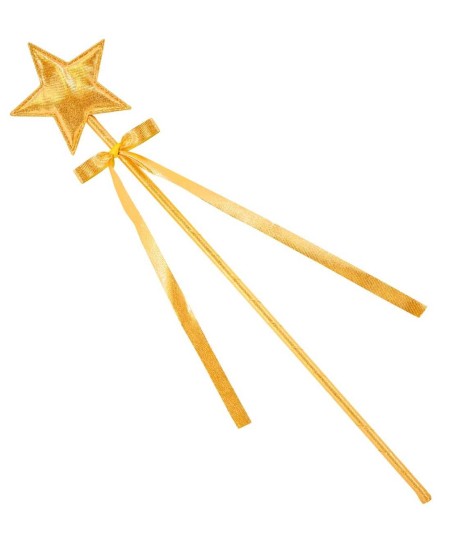 VARITA ESTRELLA DORADA CON LAZO