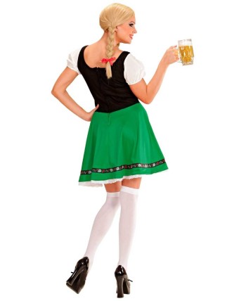 DISFRAZ DE TIROLESA HEIDI FALDA VERDE PARA MUJER