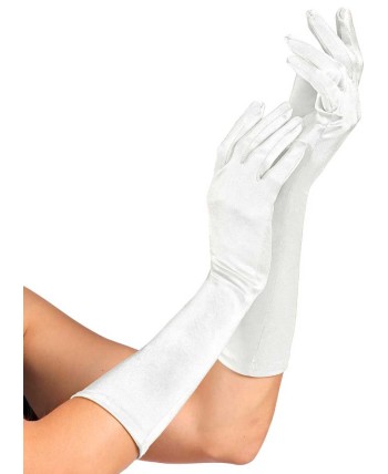 GUANTES BLANCOS SATEN