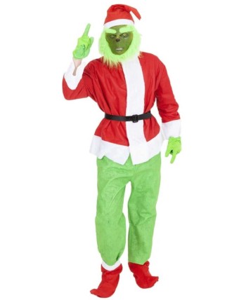 DISFRAZ DE GRINCH PARA HOMBRE