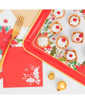 BANDEJA NAVIDAD FLOR DE PASCUA