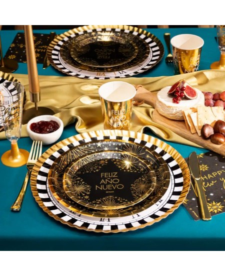 VASOSF FELIZ AÑO NUEVO DORADOS