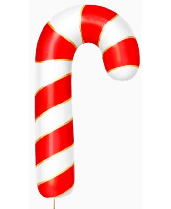 GLOBO DE HELIO BASTON DE NAVIDAD