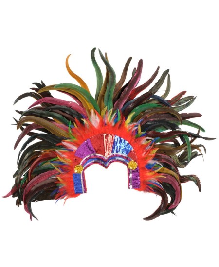 TOCADO PLUMAS MULTICOLOR