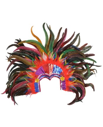 TOCADO PLUMAS MULTICOLOR