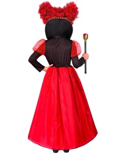 DISFRAZ DE REINA DE CORAZONES NIÑA LARGO 2