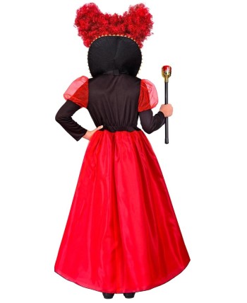 DISFRAZ DE REINA DE CORAZONES NIÑA LARGO
