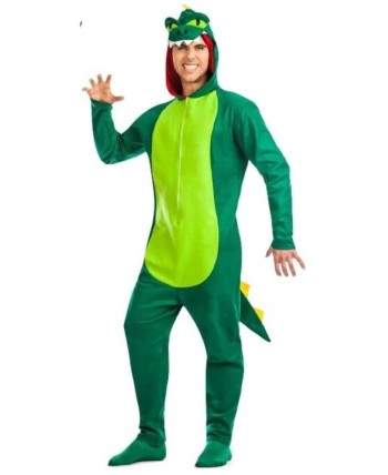 DISFRAZ DE DINOSAURIO VERDE PARA HOMBRE