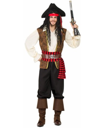 DISFRAZ DE PIRATA CHALECO MARRON PARA HOMBRE