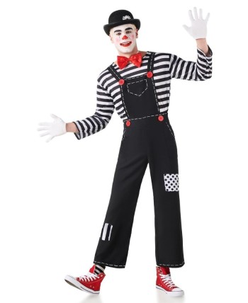 DISFRAZ DE MIMO HOMBRE PANTALON