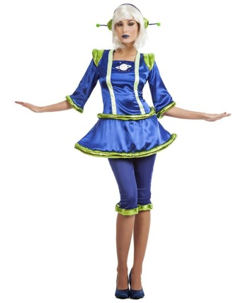 DISFRAZ DE MARCIANA AZUL PARA MUJER
