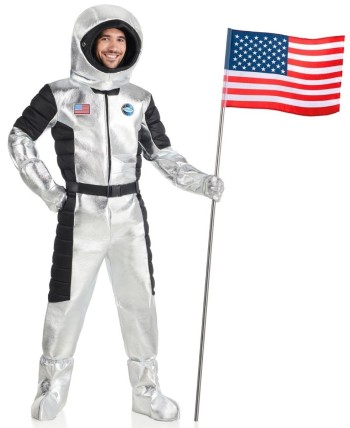 DISFRAZ DE ASTRONAUTA PLATEADO PARA HOMBRE