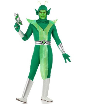 DISFRAZ DE ALIEN VERDE