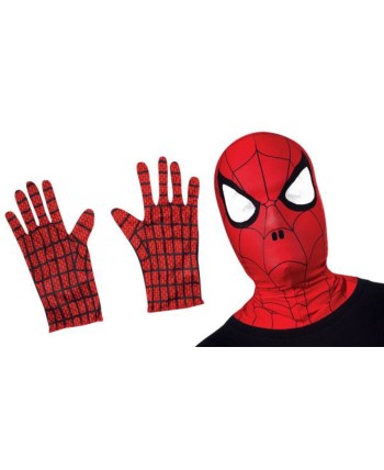 CAPUCHA Y GUANTES SPIDERMAN ADULTO