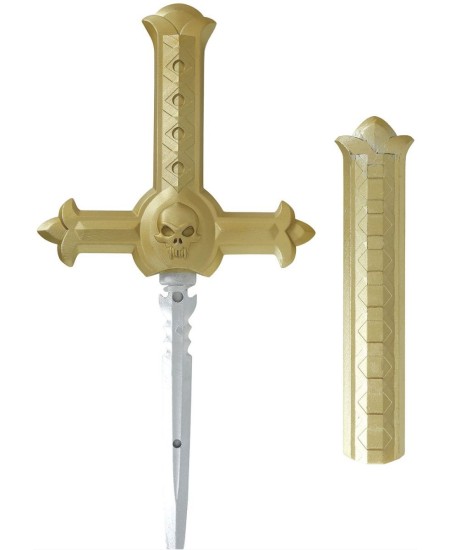 CRUZ PUÑAL ESTACA DORAD