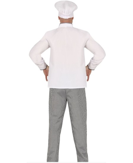 DISFRAZ DE COCINERO ADULTO PANTALON CUADROS